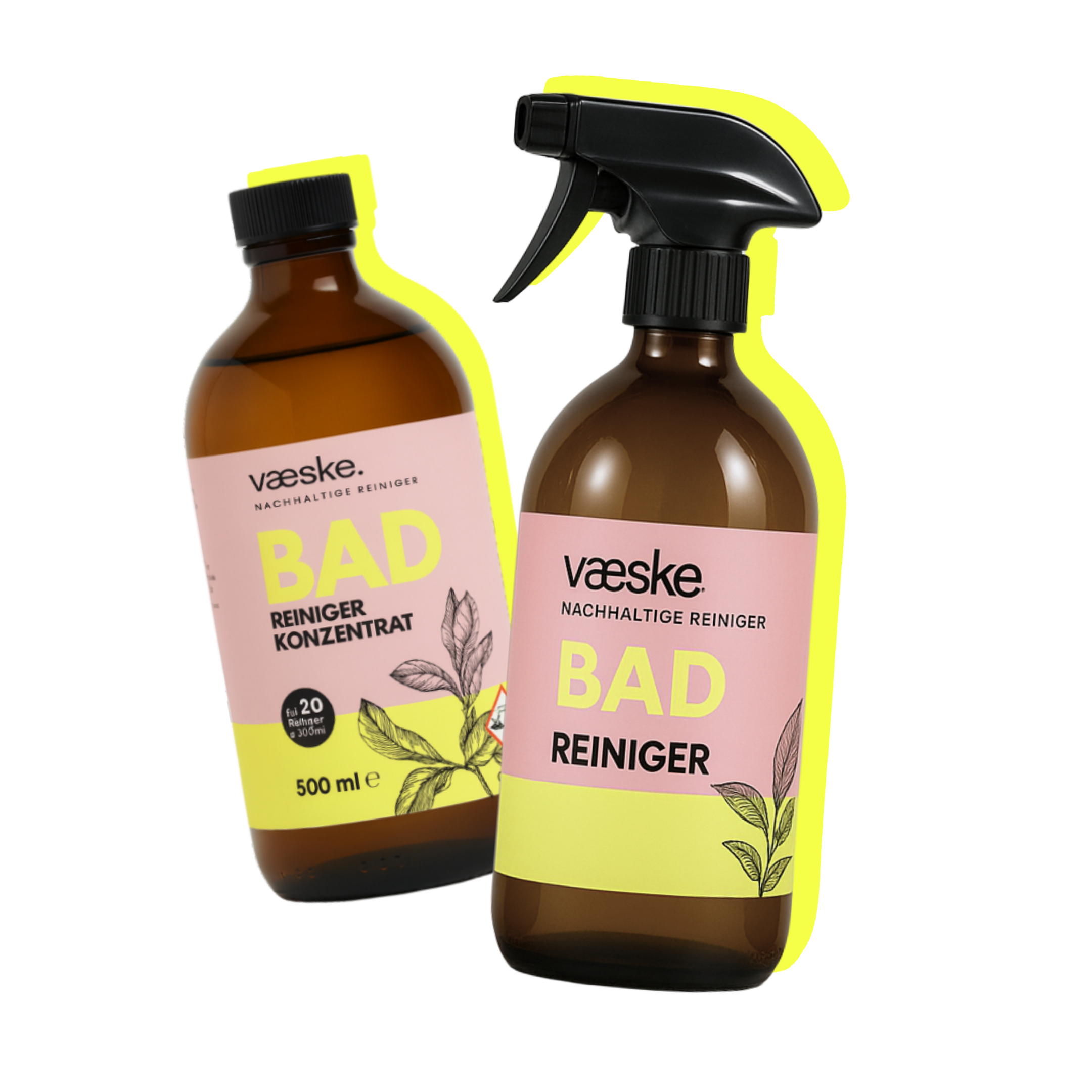 Badreiniger-Set mit Konzentrat und Sprühflasche – livinxsten
