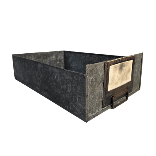 Alte Metallschublade