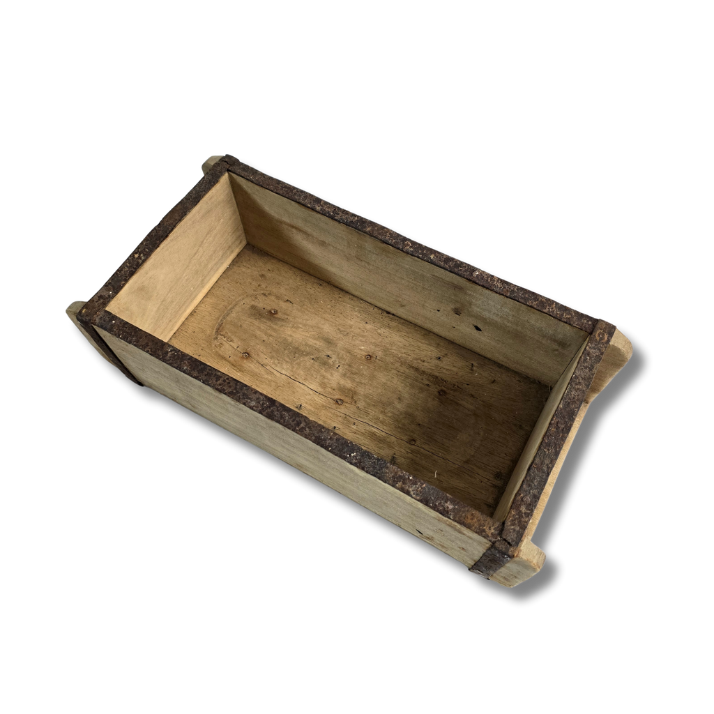 Ziegelform Holzkiste